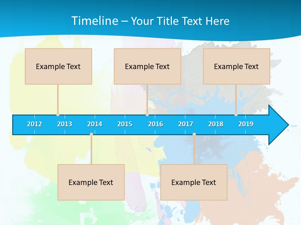 A Colorful Paint Splash Powerpoint Presentation PowerPoint Template