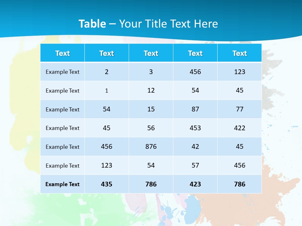 A Colorful Paint Splash Powerpoint Presentation PowerPoint Template