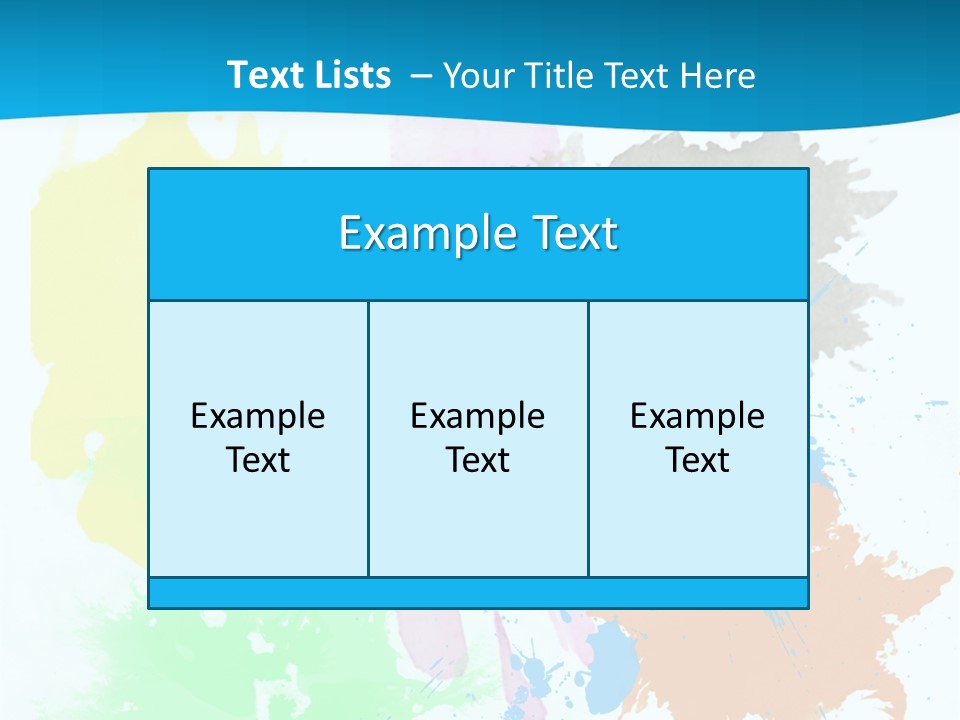 A Colorful Paint Splash Powerpoint Presentation PowerPoint Template