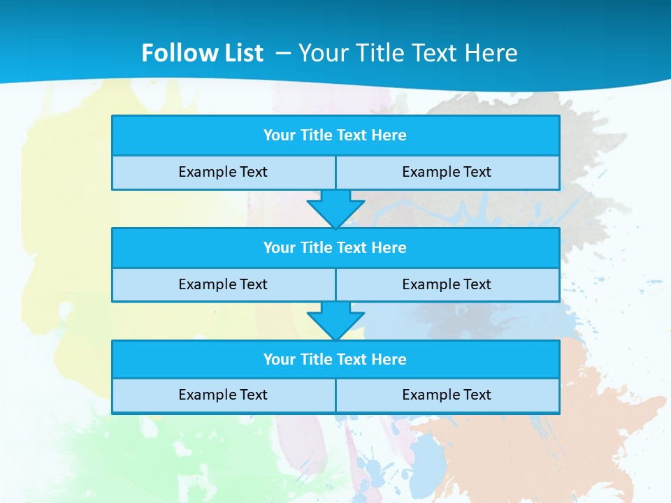 A Colorful Paint Splash Powerpoint Presentation PowerPoint Template