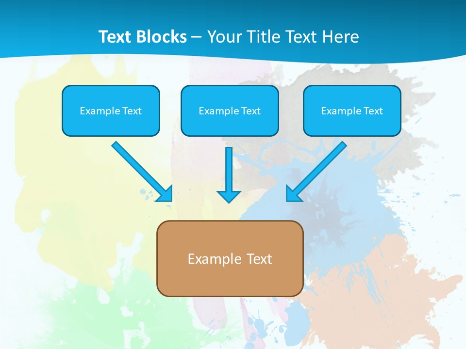 A Colorful Paint Splash Powerpoint Presentation PowerPoint Template