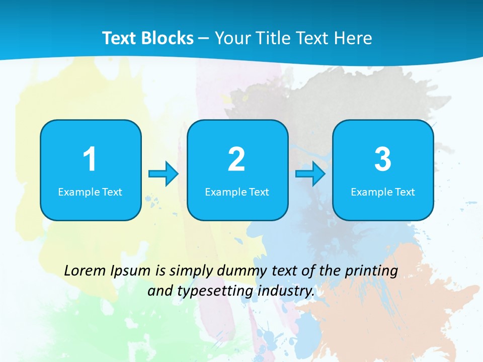 A Colorful Paint Splash Powerpoint Presentation PowerPoint Template