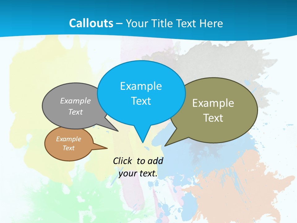 A Colorful Paint Splash Powerpoint Presentation PowerPoint Template