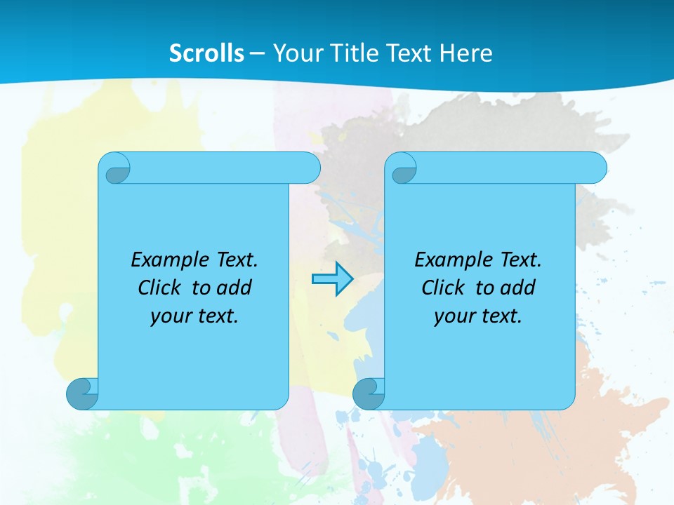 A Colorful Paint Splash Powerpoint Presentation PowerPoint Template