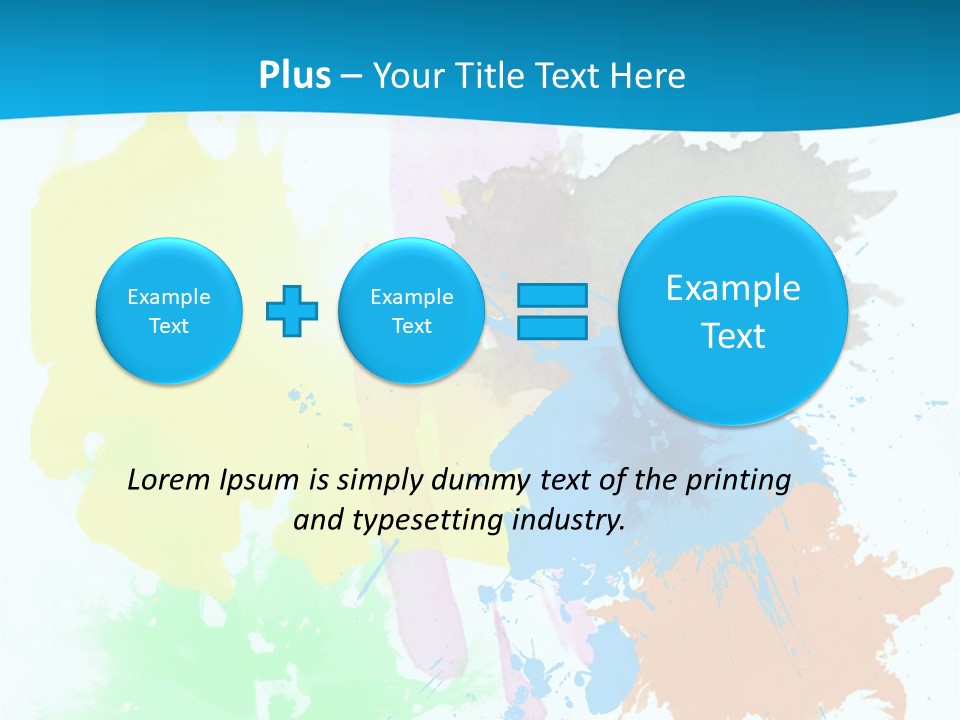 A Colorful Paint Splash Powerpoint Presentation PowerPoint Template