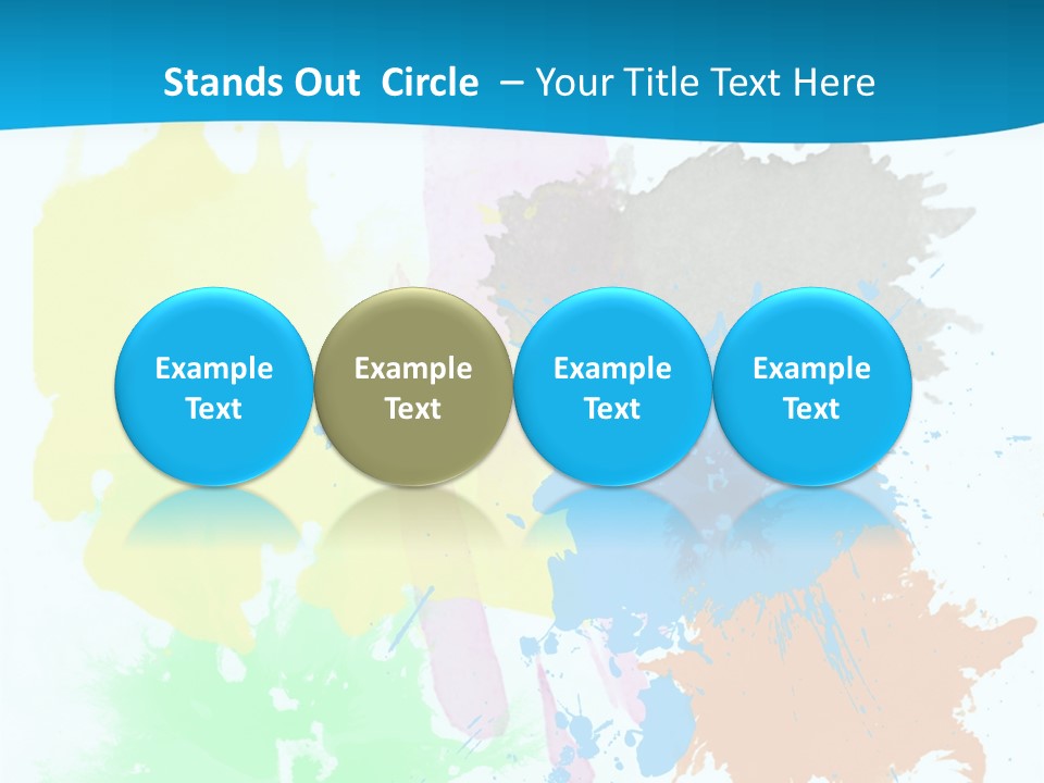 A Colorful Paint Splash Powerpoint Presentation PowerPoint Template