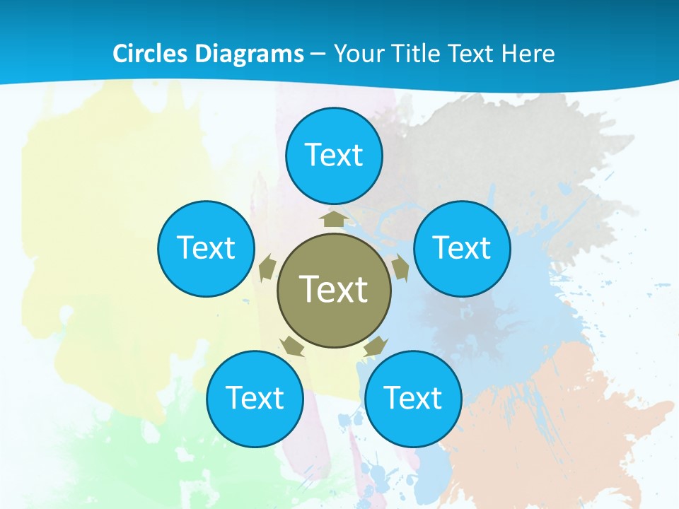 A Colorful Paint Splash Powerpoint Presentation PowerPoint Template