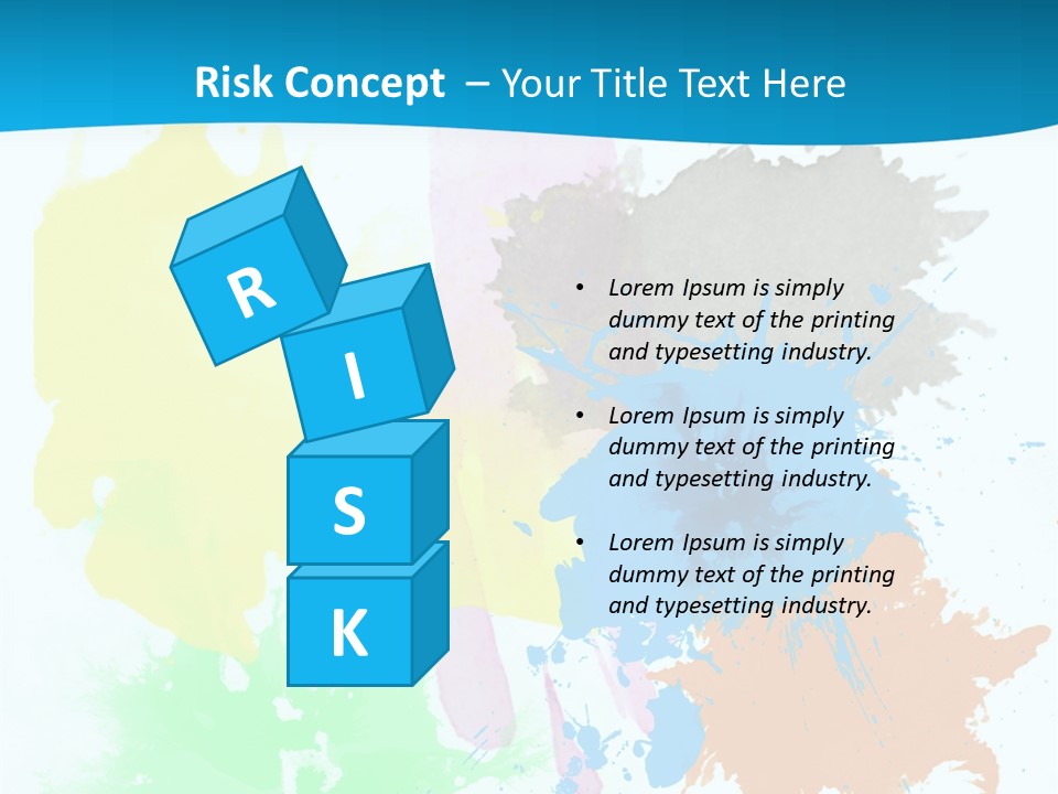 A Colorful Paint Splash Powerpoint Presentation PowerPoint Template