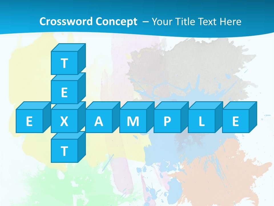 A Colorful Paint Splash Powerpoint Presentation PowerPoint Template
