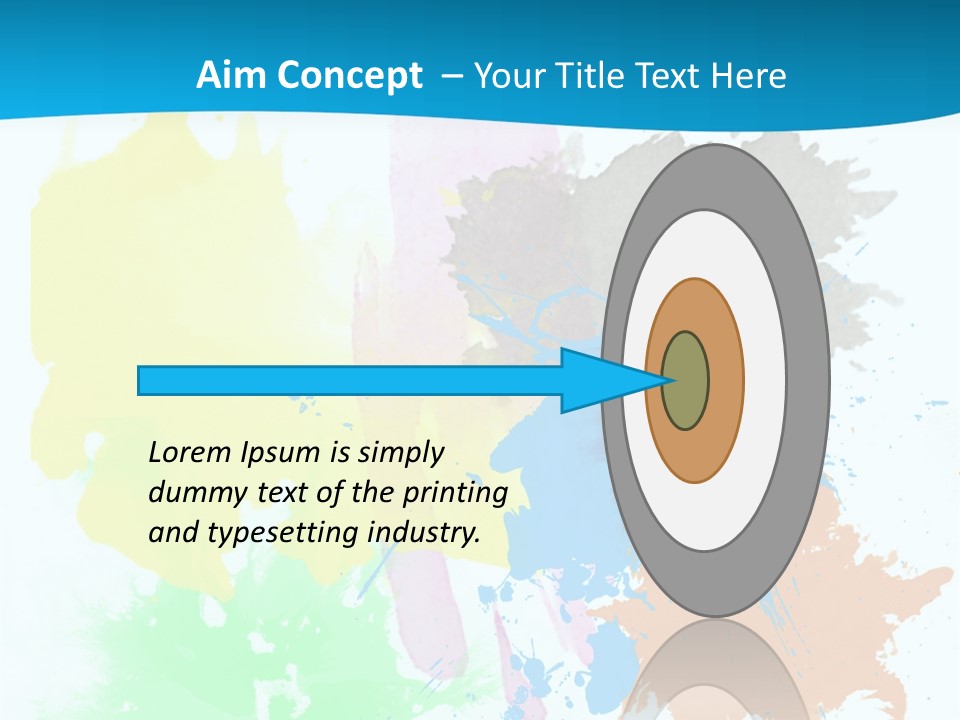 A Colorful Paint Splash Powerpoint Presentation PowerPoint Template