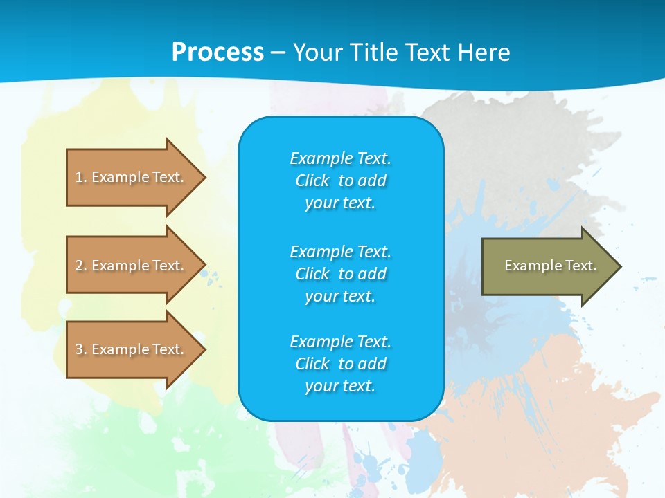 A Colorful Paint Splash Powerpoint Presentation PowerPoint Template