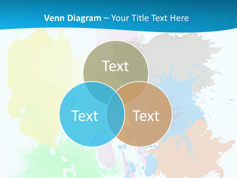 A Colorful Paint Splash Powerpoint Presentation PowerPoint Template