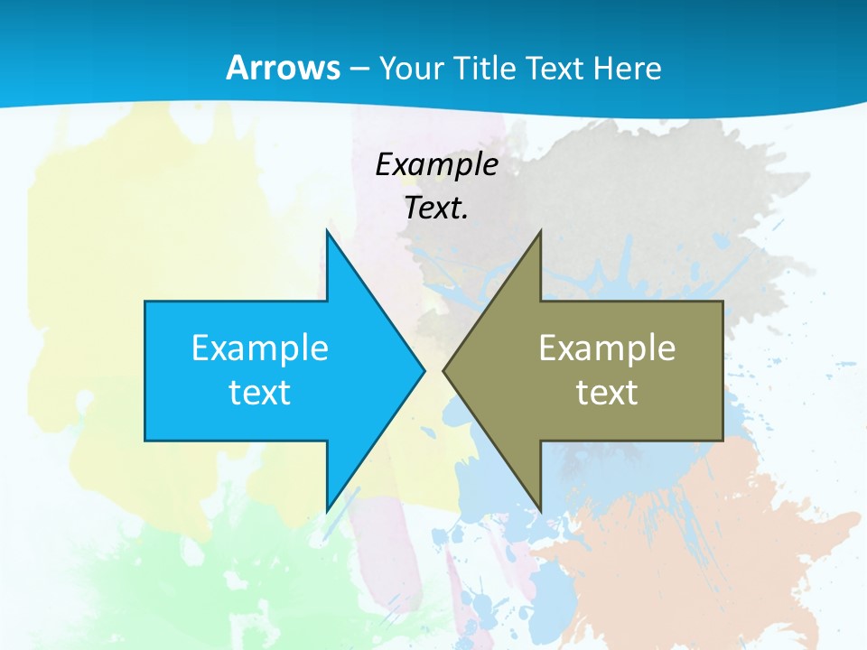 A Colorful Paint Splash Powerpoint Presentation PowerPoint Template