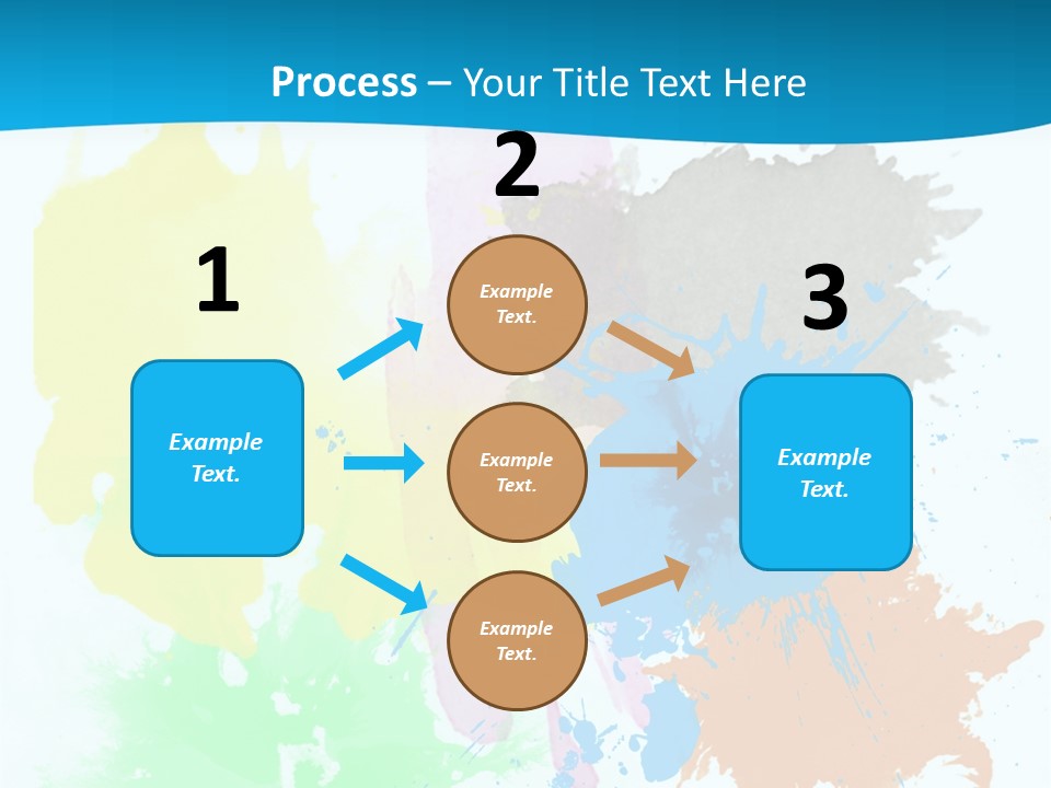A Colorful Paint Splash Powerpoint Presentation PowerPoint Template