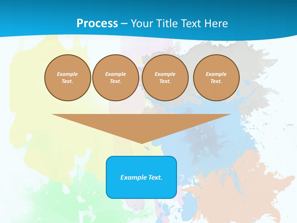A Colorful Paint Splash Powerpoint Presentation PowerPoint Template