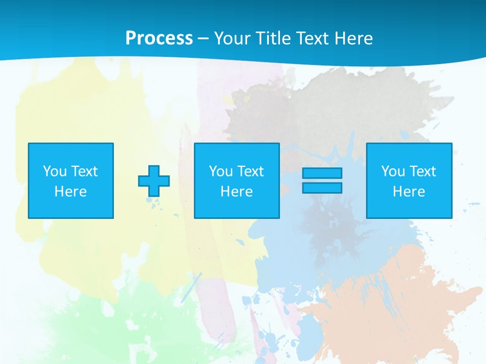 A Colorful Paint Splash Powerpoint Presentation PowerPoint Template