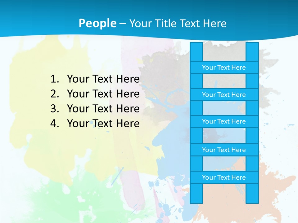 A Colorful Paint Splash Powerpoint Presentation PowerPoint Template