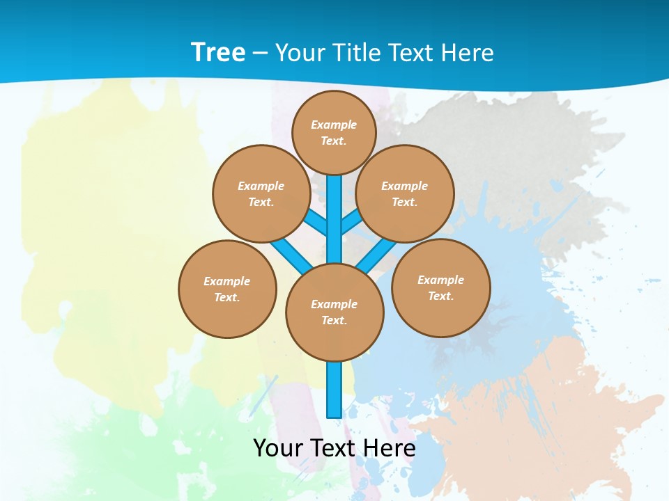 A Colorful Paint Splash Powerpoint Presentation PowerPoint Template