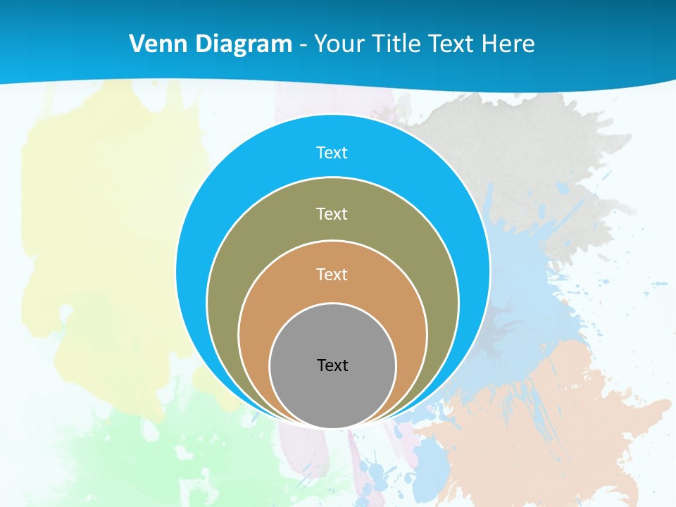 A Colorful Paint Splash Powerpoint Presentation PowerPoint Template