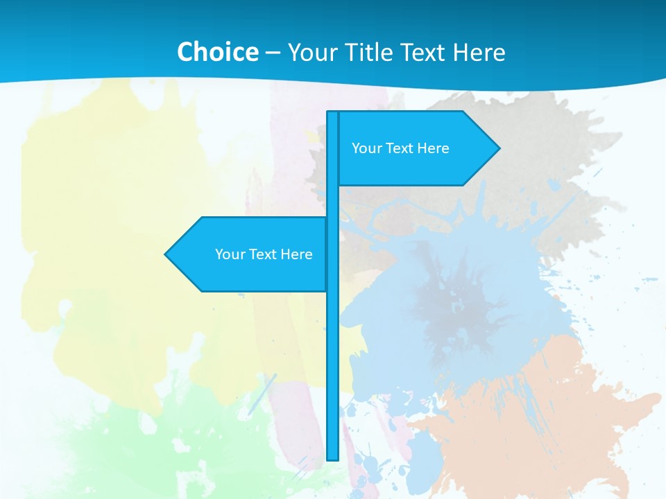 A Colorful Paint Splash Powerpoint Presentation PowerPoint Template