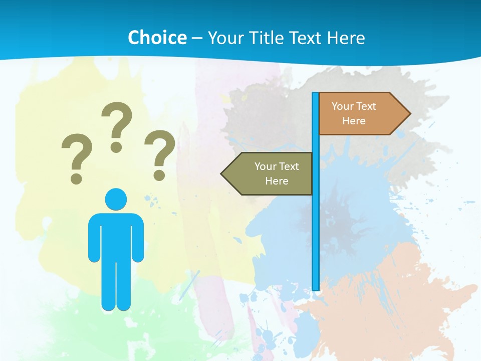 A Colorful Paint Splash Powerpoint Presentation PowerPoint Template