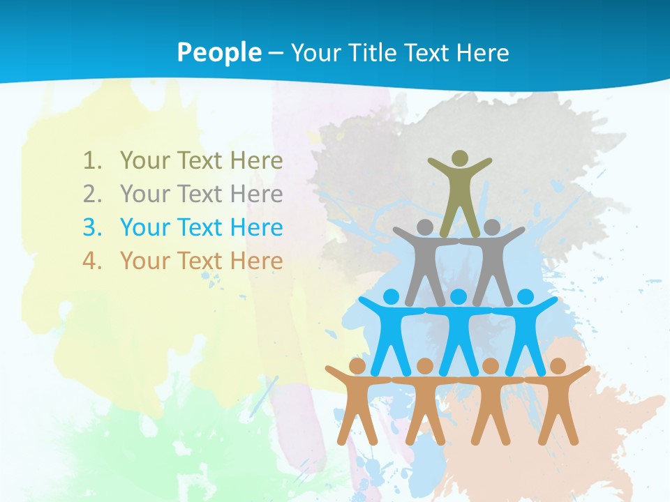 A Colorful Paint Splash Powerpoint Presentation PowerPoint Template