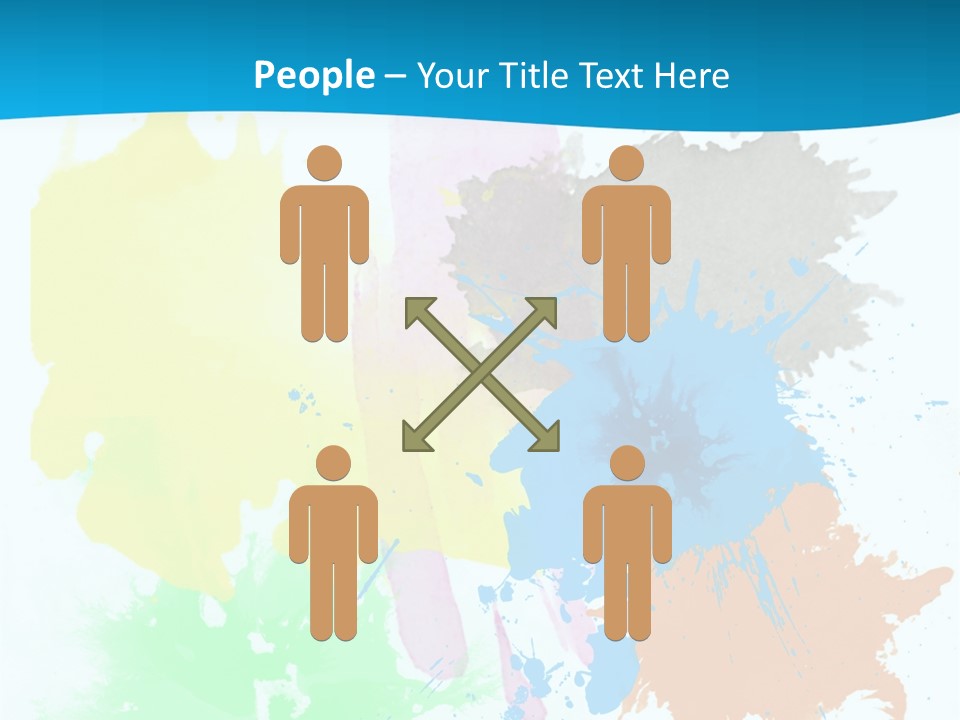 A Colorful Paint Splash Powerpoint Presentation PowerPoint Template