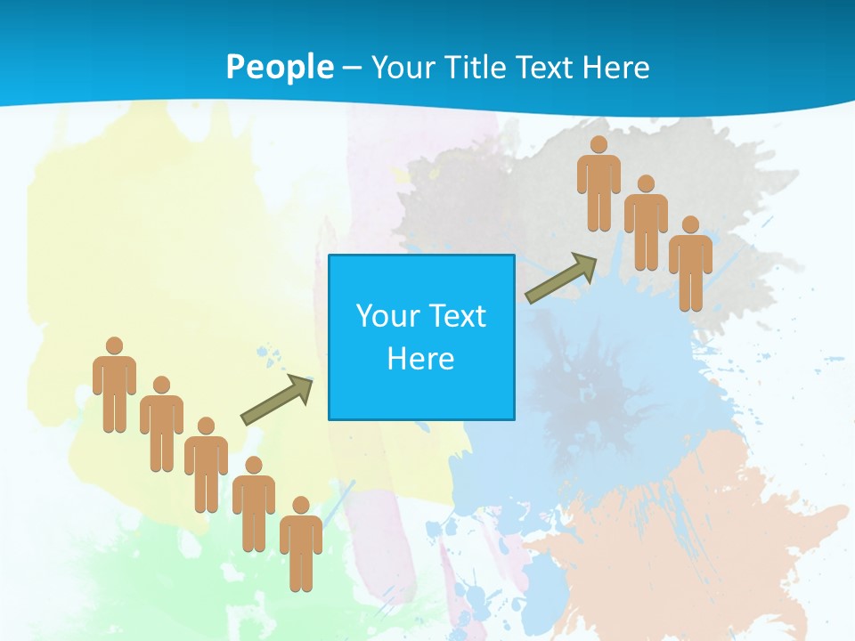 A Colorful Paint Splash Powerpoint Presentation PowerPoint Template