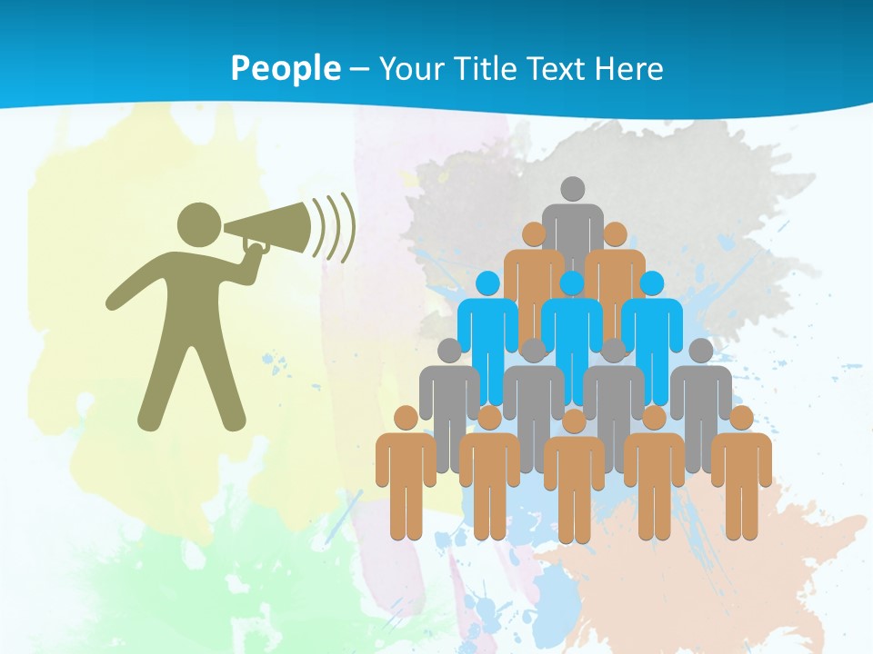 A Colorful Paint Splash Powerpoint Presentation PowerPoint Template