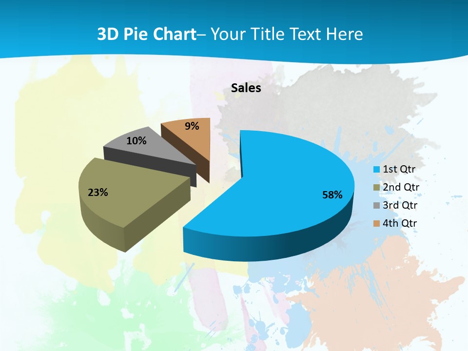 A Colorful Paint Splash Powerpoint Presentation PowerPoint Template