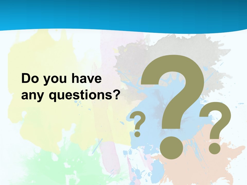 A Colorful Paint Splash Powerpoint Presentation PowerPoint Template