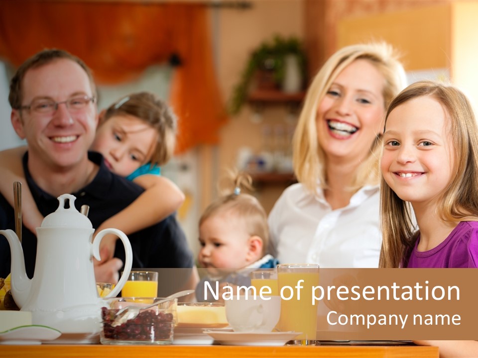 Baby Morning People PowerPoint Template