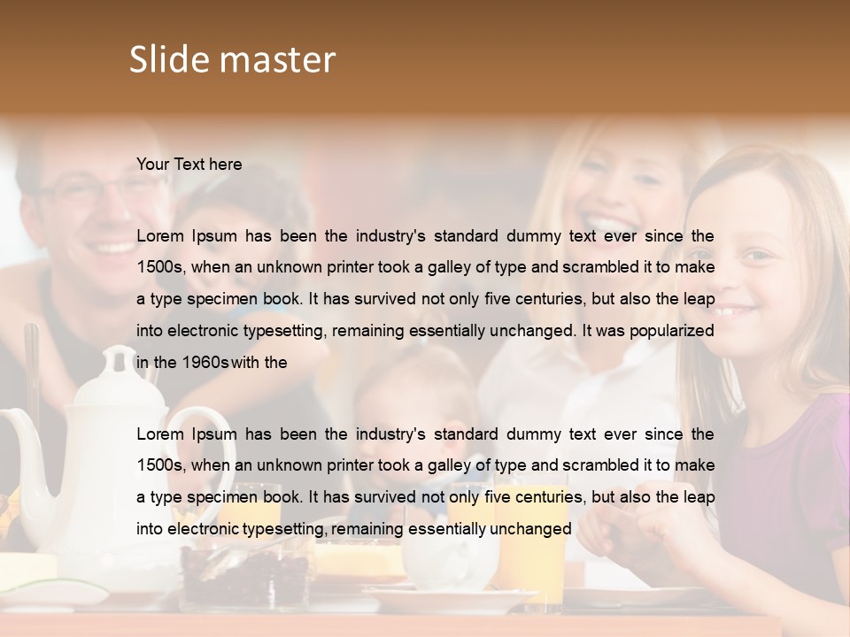 Baby Morning People PowerPoint Template