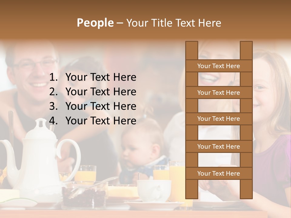 Baby Morning People PowerPoint Template