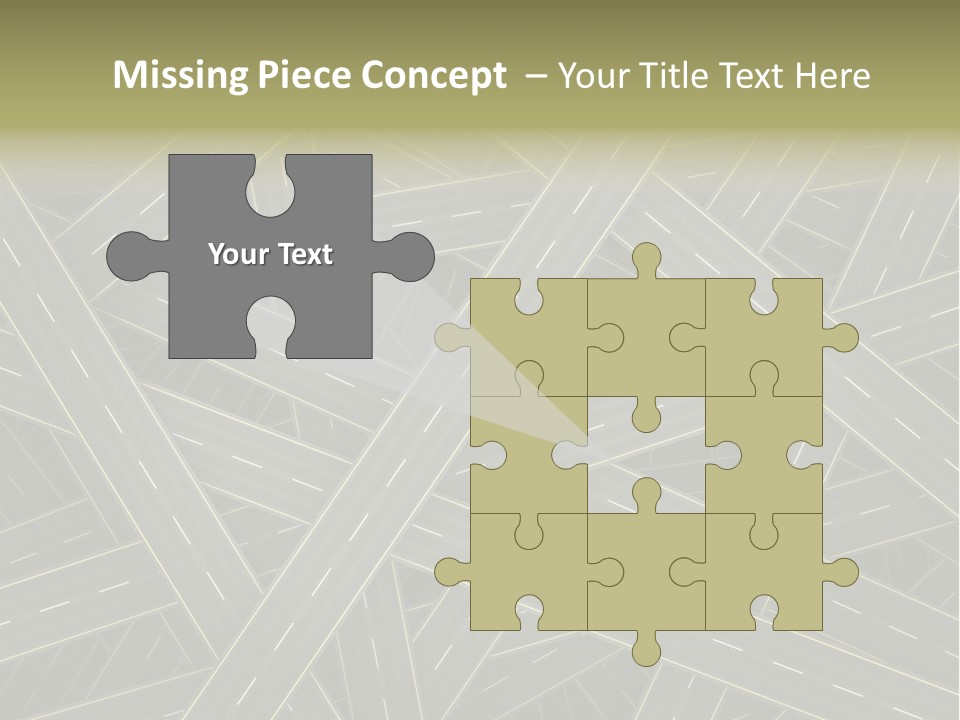 Background Roadway Direction PowerPoint Template