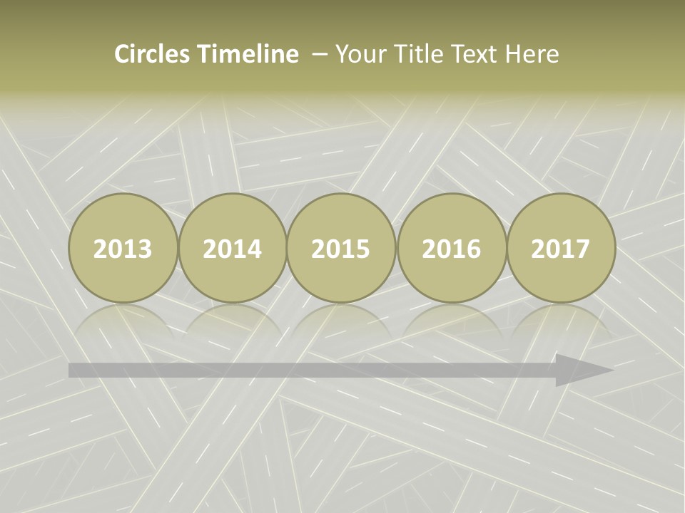 Background Roadway Direction PowerPoint Template