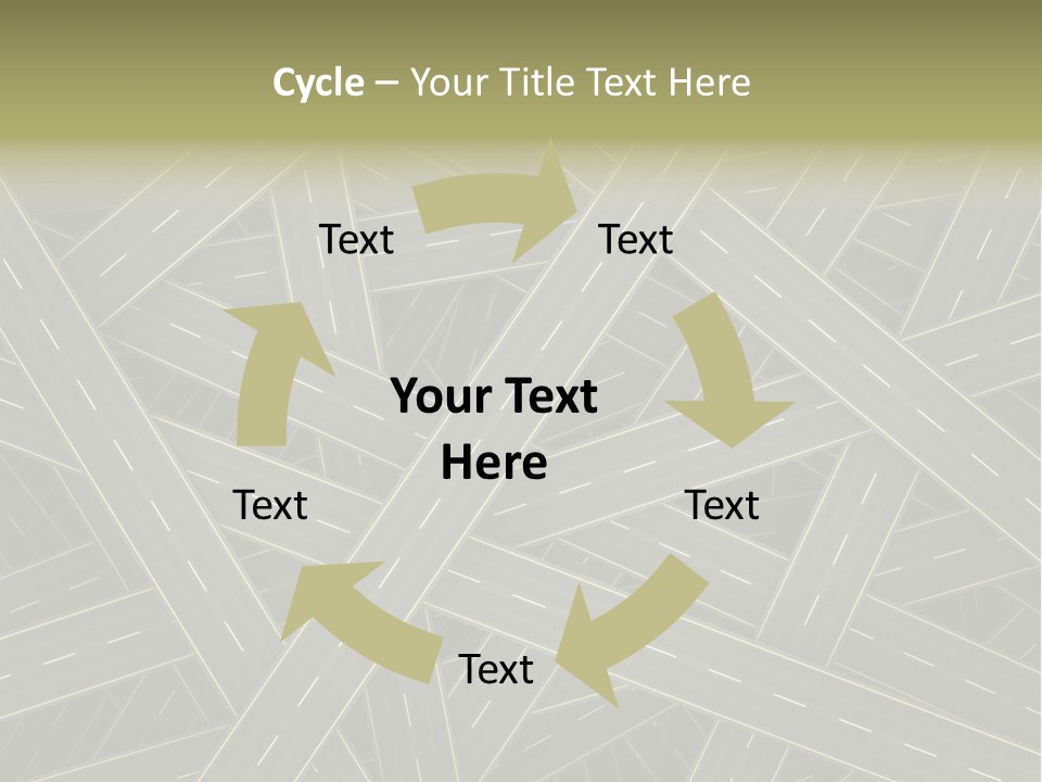 Background Roadway Direction PowerPoint Template