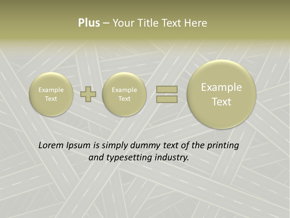 Background Roadway Direction PowerPoint Template
