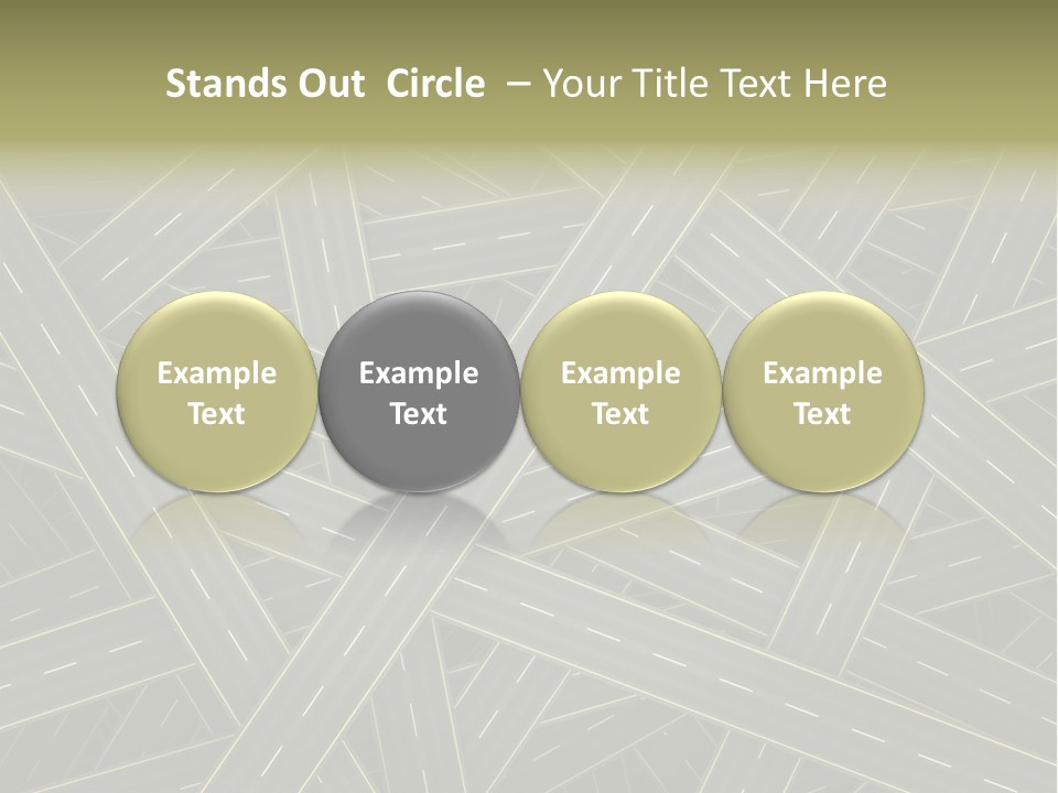 Background Roadway Direction PowerPoint Template