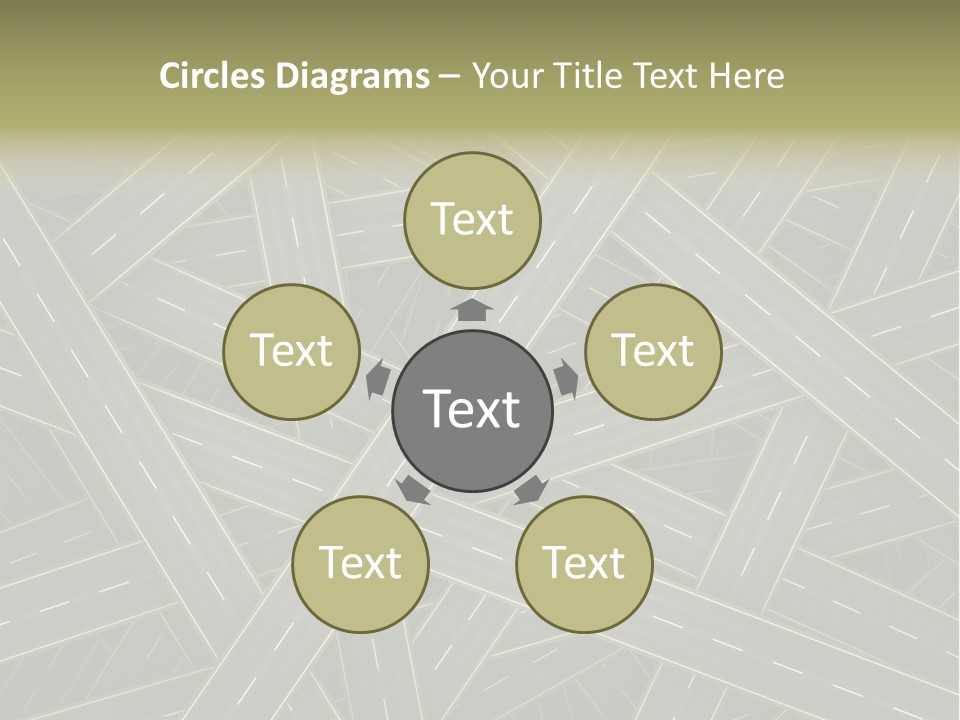 Background Roadway Direction PowerPoint Template