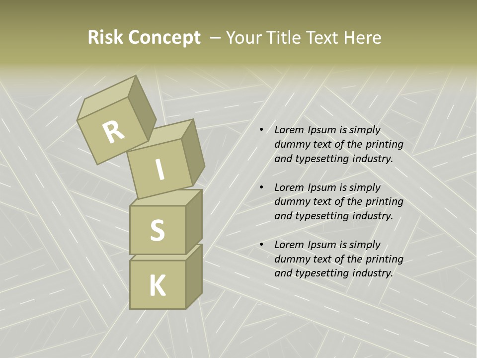 Background Roadway Direction PowerPoint Template