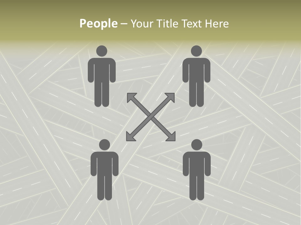 Background Roadway Direction PowerPoint Template