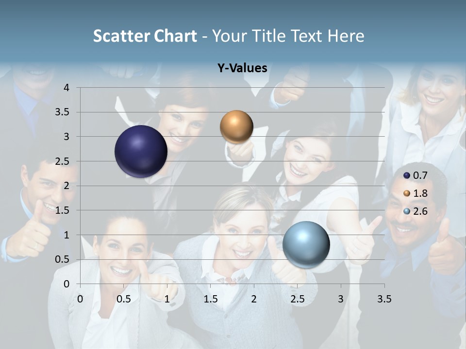 A Group Of Business People Giving Thumbs Up PowerPoint Template