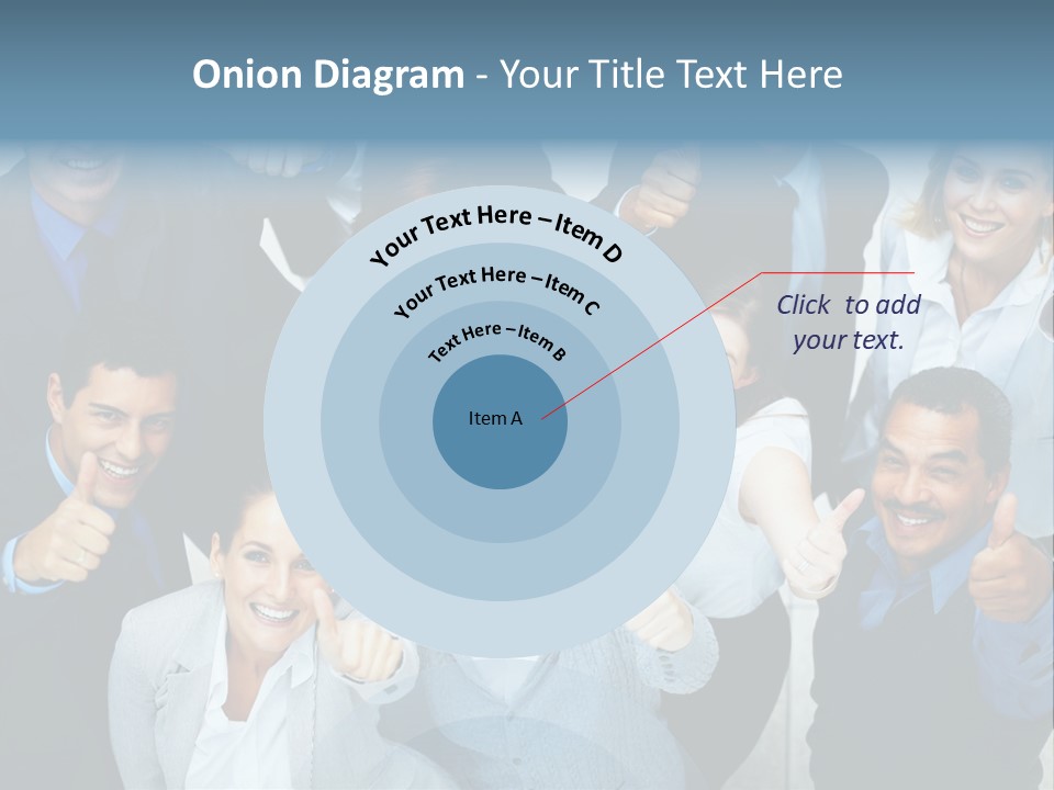 A Group Of Business People Giving Thumbs Up PowerPoint Template