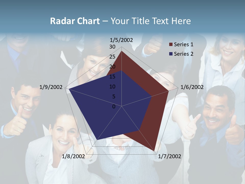 A Group Of Business People Giving Thumbs Up PowerPoint Template