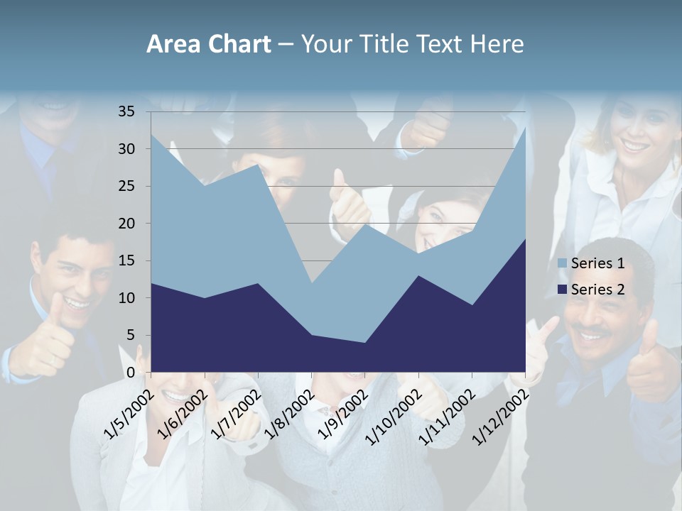 A Group Of Business People Giving Thumbs Up PowerPoint Template