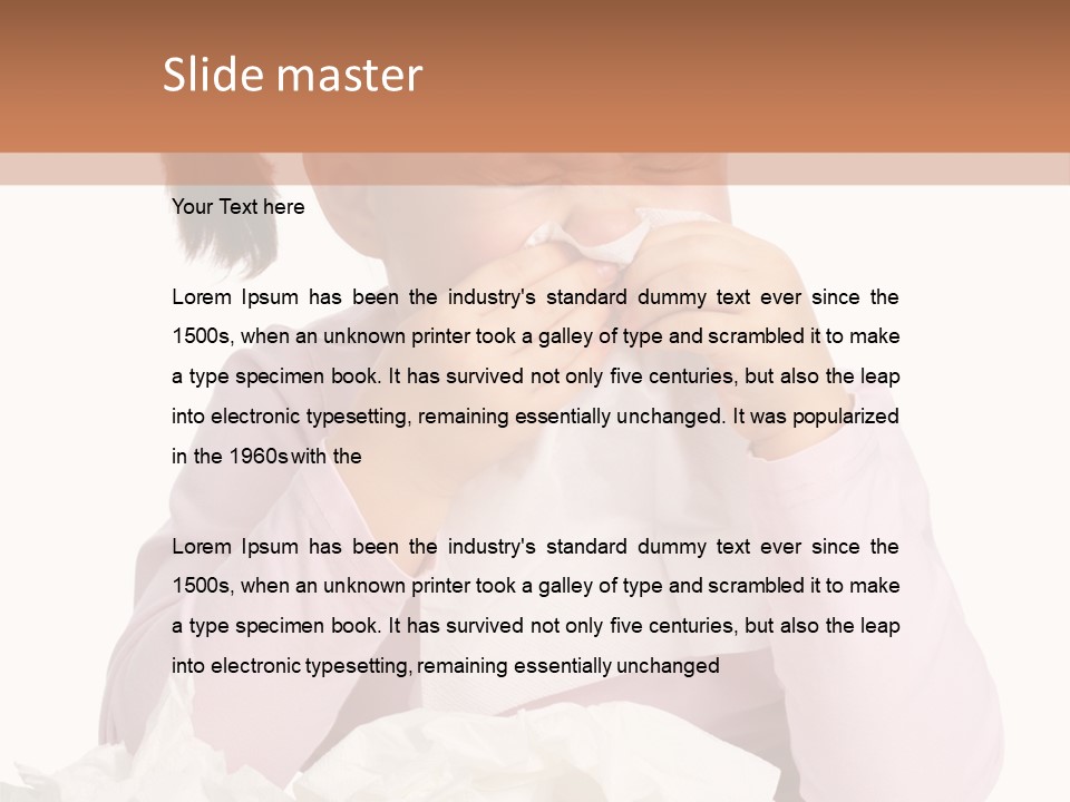 Flu Portrait Human PowerPoint Template