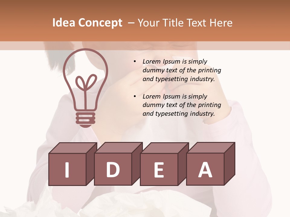 Flu Portrait Human PowerPoint Template