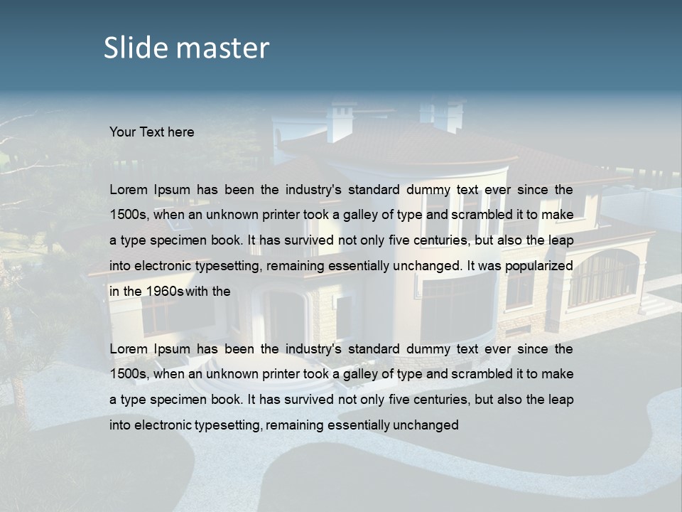 Grass Exterior Real PowerPoint Template