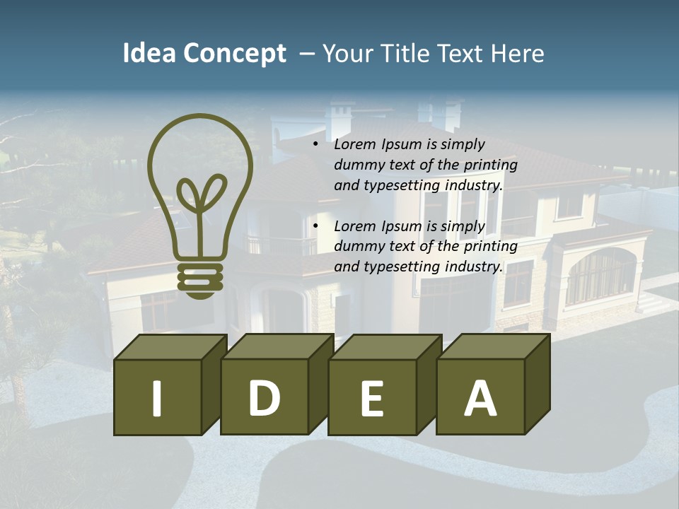 Grass Exterior Real PowerPoint Template